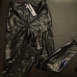 Edgy Vinyl Pants